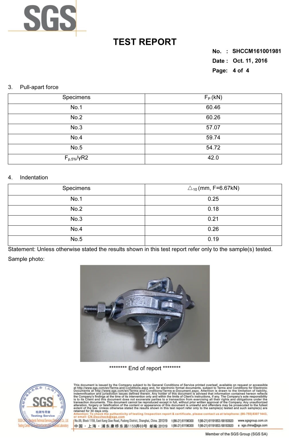 En74 Standard Scaffolding Forged Putlog/Wrap Over Coupler