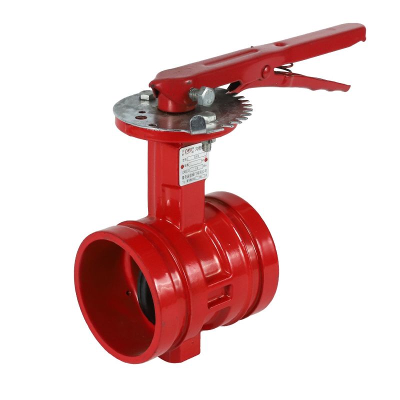 Cast Steel Grooved Butterfly Valve with Handle Industrial Valve Control Valve Wafer Check Valve
