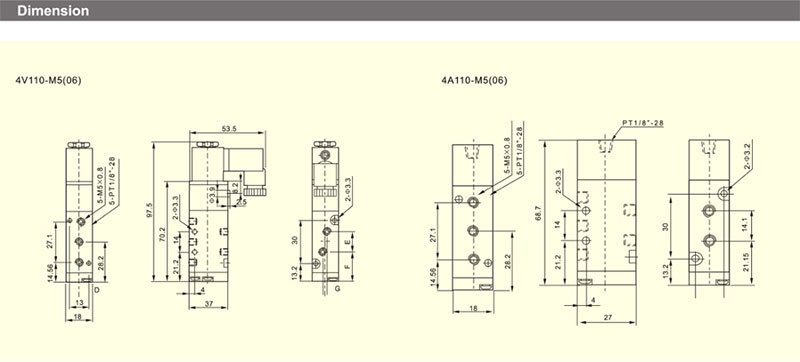 Airtac Type 4V210-08 Solenoid Valve 4V110-06 Pneumatic Solenoid Control Valve 4V310-10 Reversing Valve 4V410-15