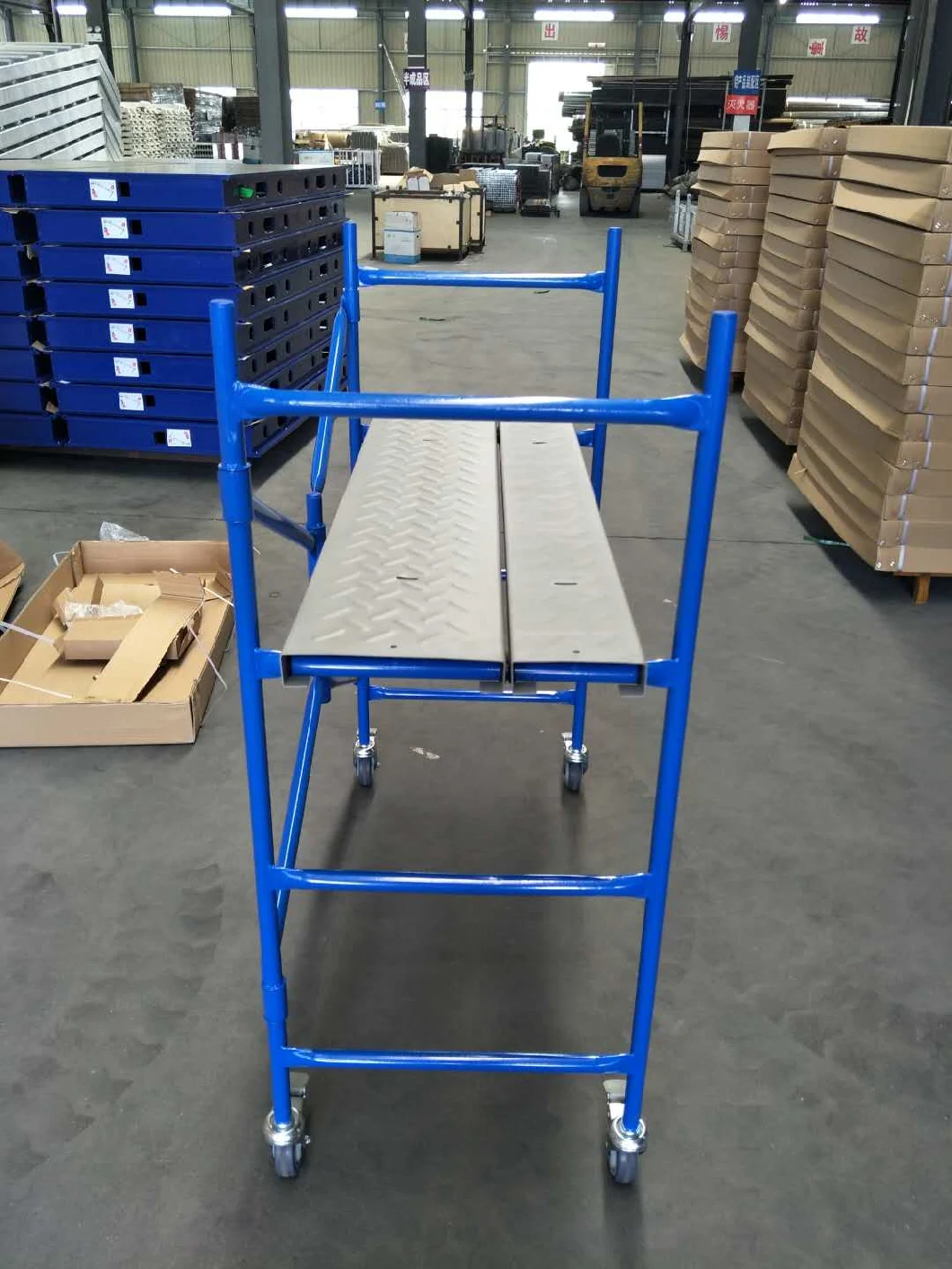 Portable Scaffolding Frame Set Mobile Rolling Scaffold with Locking Wheels