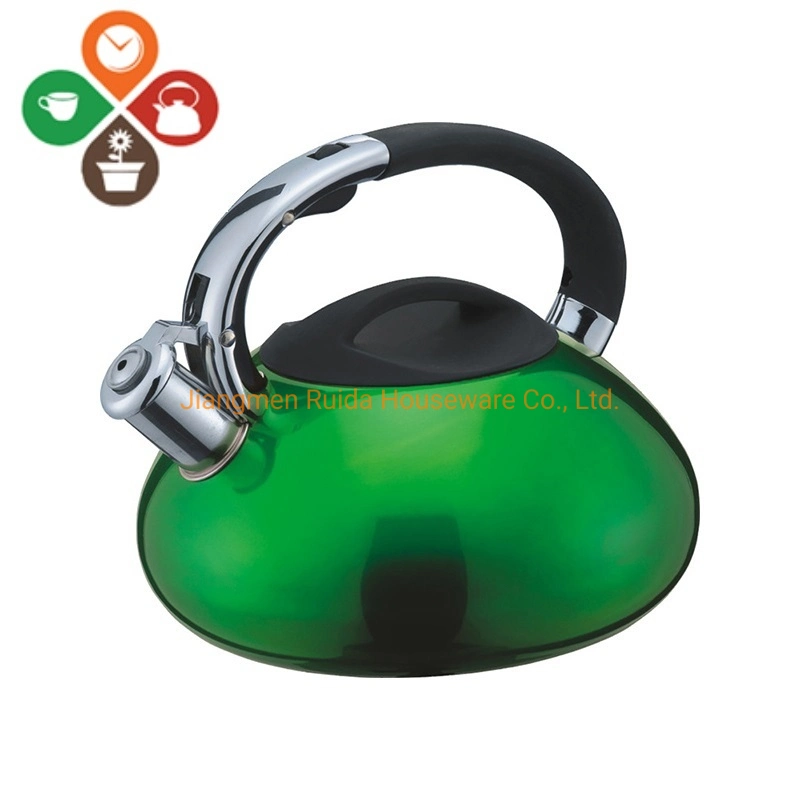 Stainless Steel Kettle with Whistling and Heat Resistant Painting