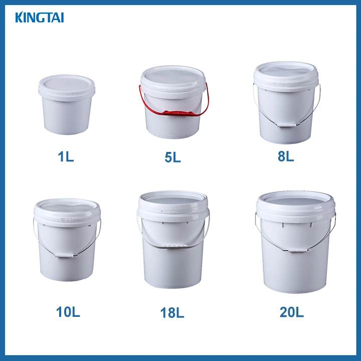 10L White Plastic Paint Barrels/Pails/Buckets, Painting Pail
