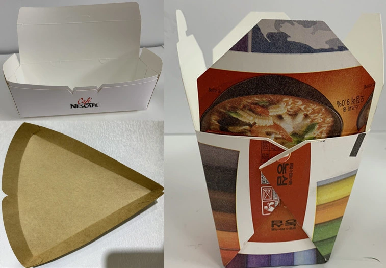 Hamburger Boxes, French Fries Box Fast Take Away Food Box Making Machine Carton Erecting Machine