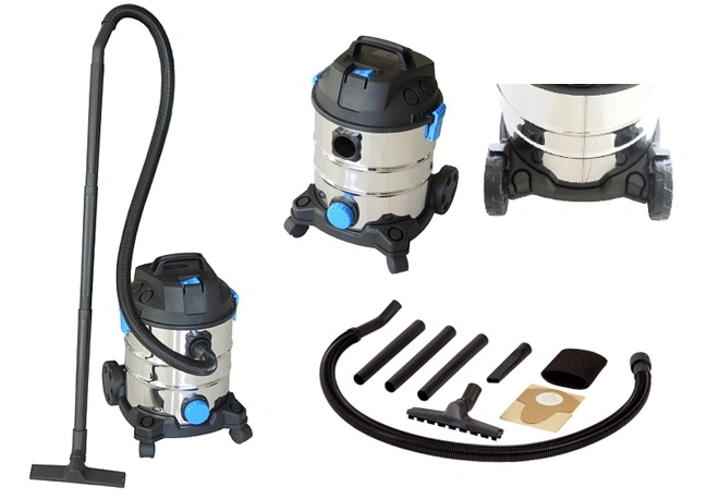 707-20-35L Stainless Steel Tank Wet Dry Vacuum Cleaner with Socket