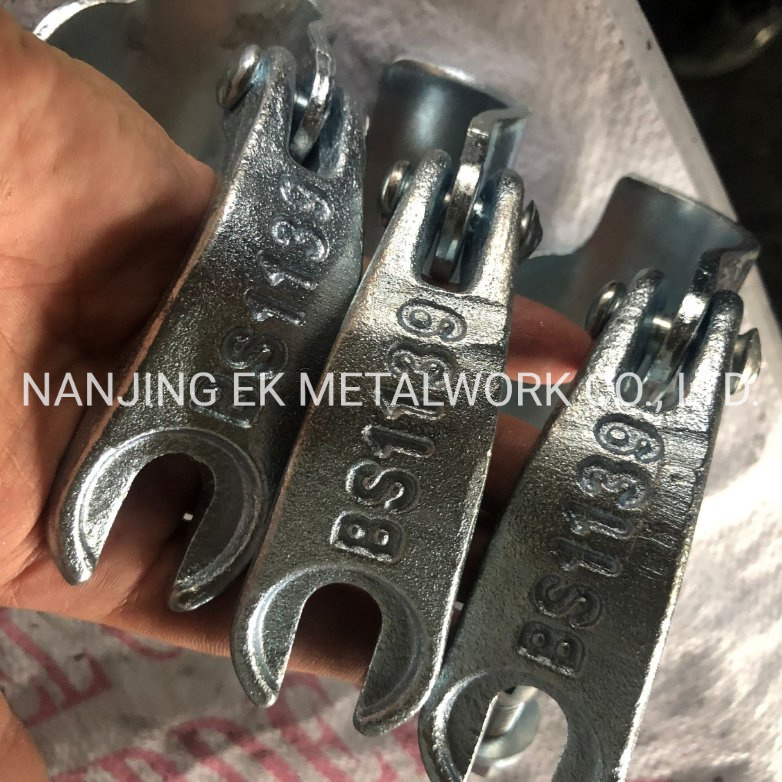 China Supply Independent Scaffolding En74 Fitting Drop Forged Scaffold Putlog Coupler Clamp