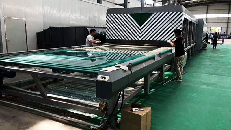 1250*4000mm China Manufacturers Passing Tempered Flat Glass Tempering Furnace Making Machine