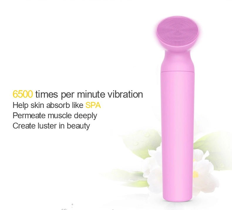 Mini Portable Waterproof Face Cleansing Washing Machine Massage Brush Electric Silicone Facial Cleanser Brush