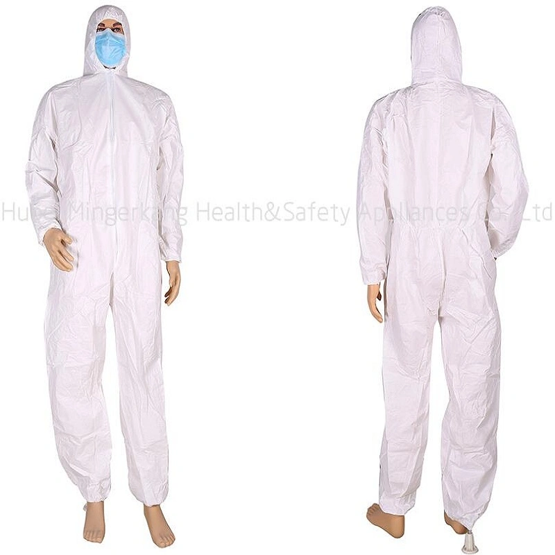 SMS Coverall Nonwoven Coverall Disposable Coverall with Hood