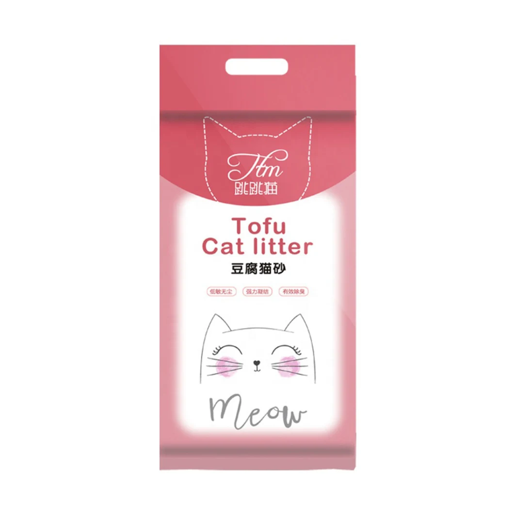 Custom Gusset Litter Bag Printed Bag Compostable Plastic Bag Recyclable Tofu Cat Litter Bag