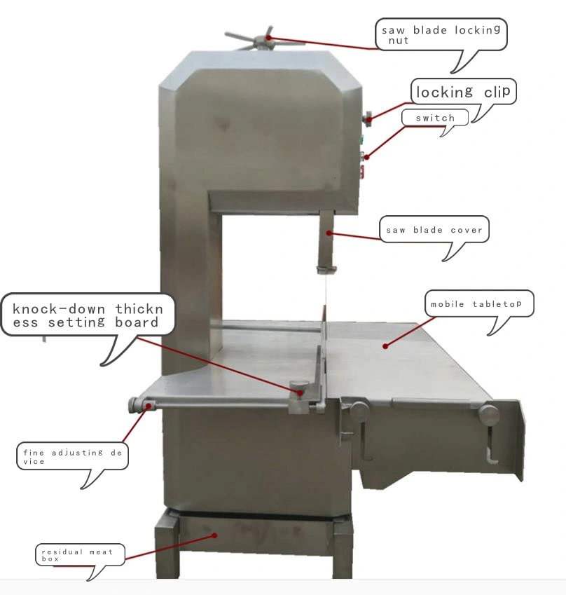 High Efficiency Bone Saw Machine, Frozen Meat Cutting Machine, Dividing Machine Food Processing Machine