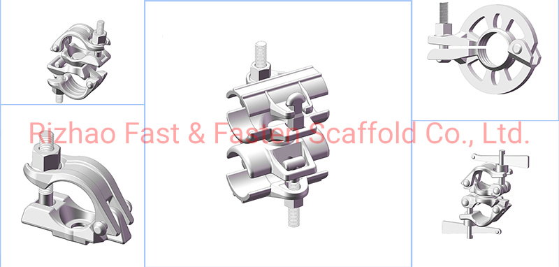 Hot Selling Different Types White Strong Forge Steel Double Scaffolding Coupler
