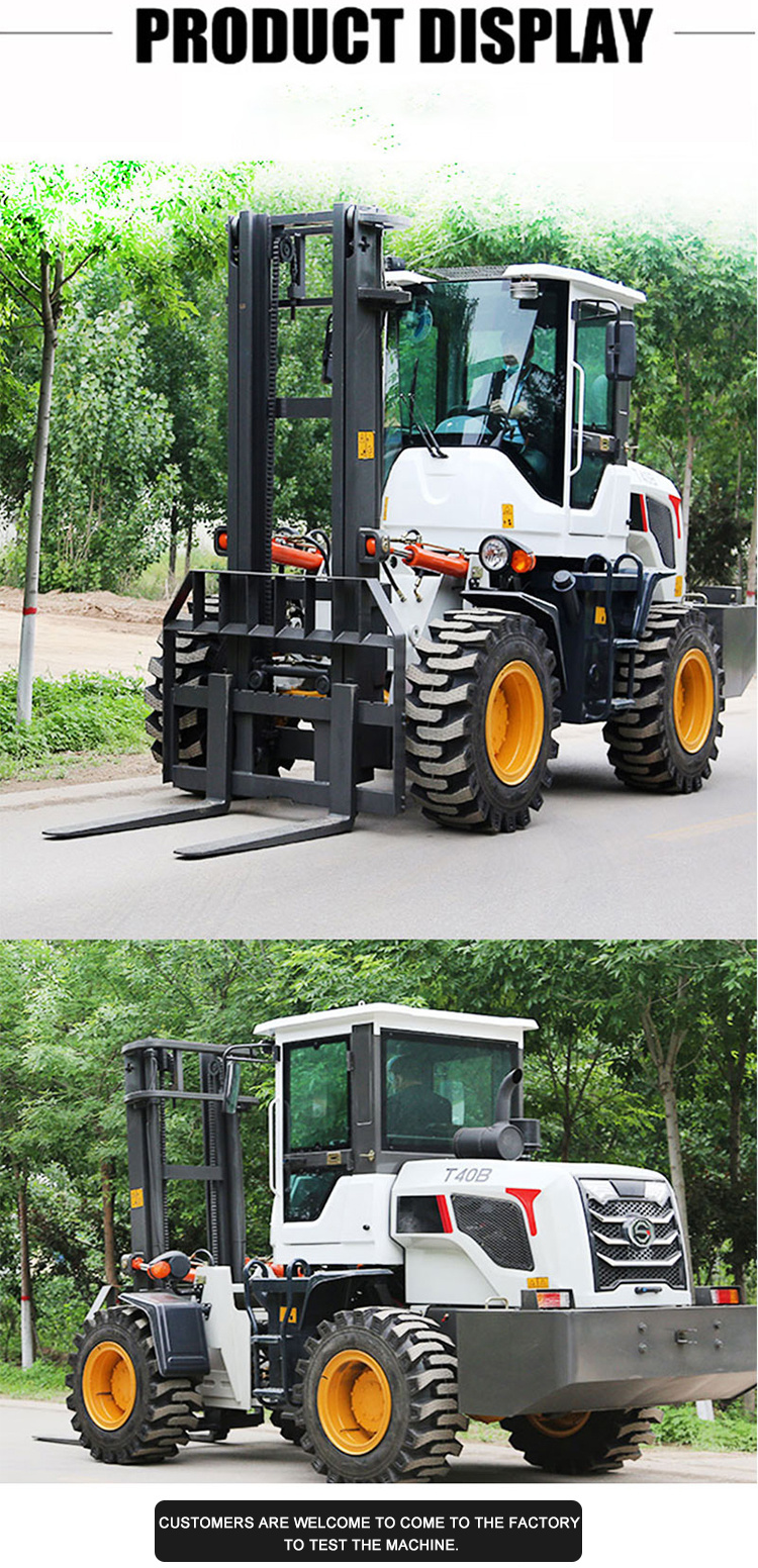Rough Terrain off-Road All Terrain Forklift 4X4 Forklift 3 Ton to 6 Ton