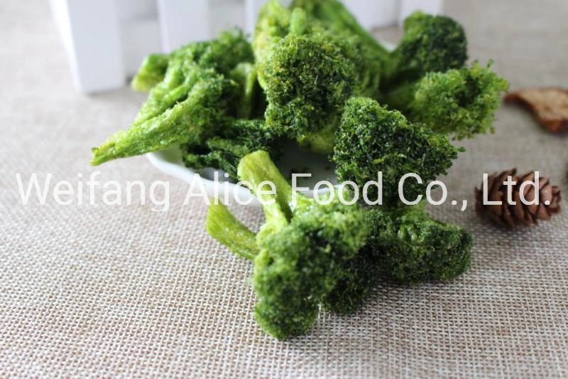 Healthy Snack Food Vegetables Low Temperature Fried Vacuum Packing Vf Broccoli