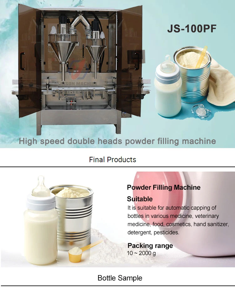 Double Head Automatic Matcha Green Tea Powder Filling Sealing Packaging Machine