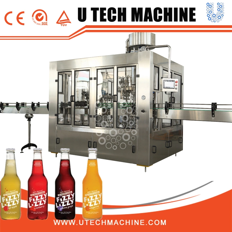 Automatic Glass Bottling Washing Filling and Capping Packing Machine (BCGF24-24-8)