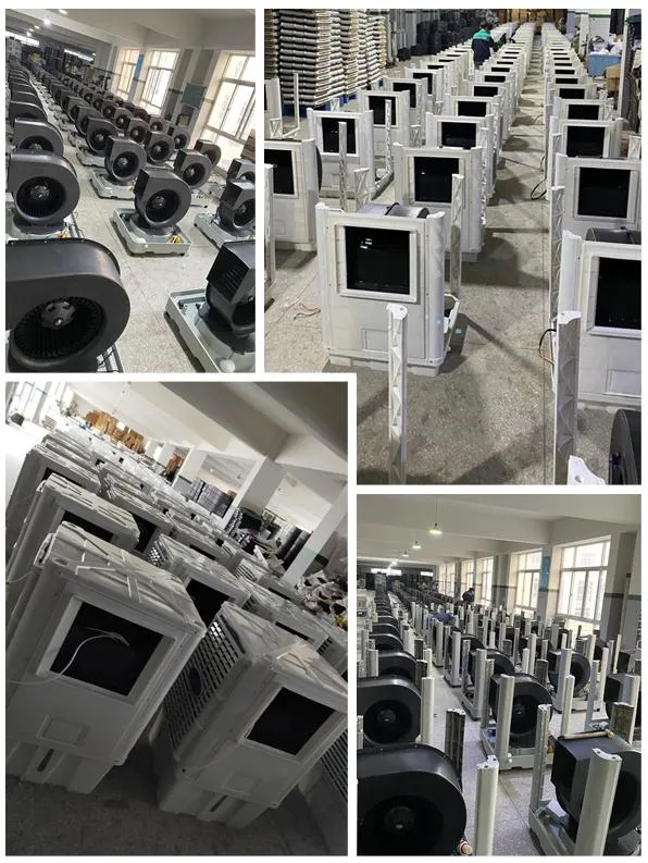 1.1kw/1.5kw, 18000CMH/20000CMH, Evaporative Air Cooler Industrial Air Coolers Water Cooler