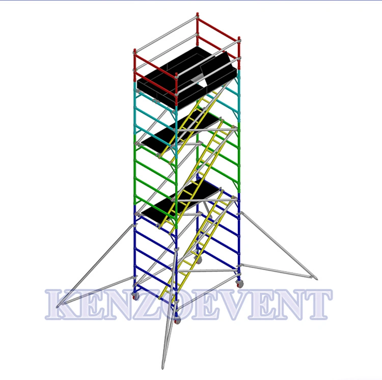 China Aluminum Scaffolding Stair Tower Construction Mobile Scaffolding for Sale