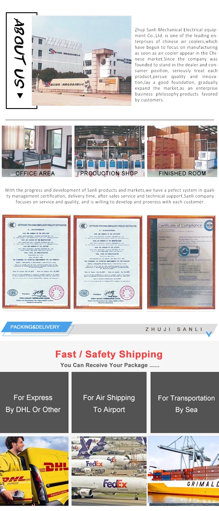 Factory Price Water Electric Air Cooler Air Conditioners with High Quality Room Air Cooler Indoor