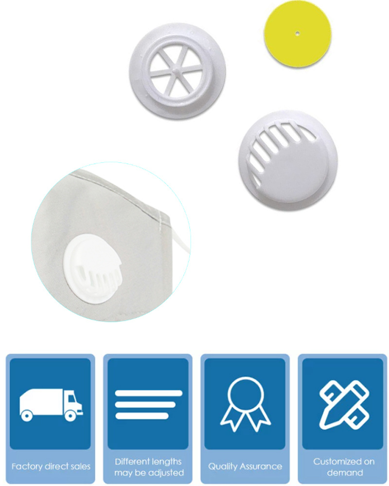 Plastic Safety Respirator Valve, Breathing Exhaust Valve for Face Mask