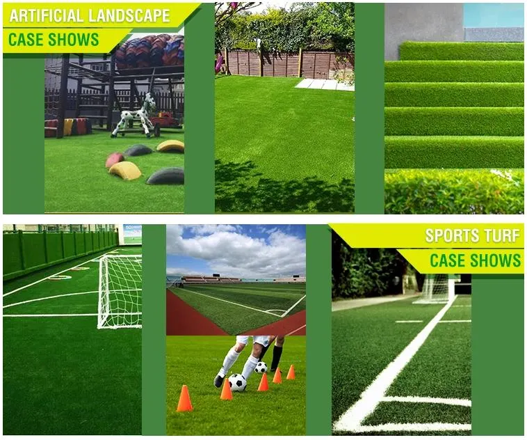 20mm Green Artificial Grass for Landscaping Sports Flooring Tennis