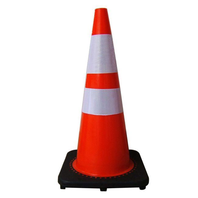 Road Work Cones 50cm Traffic Cones Safety Sign PE Traffic Cone