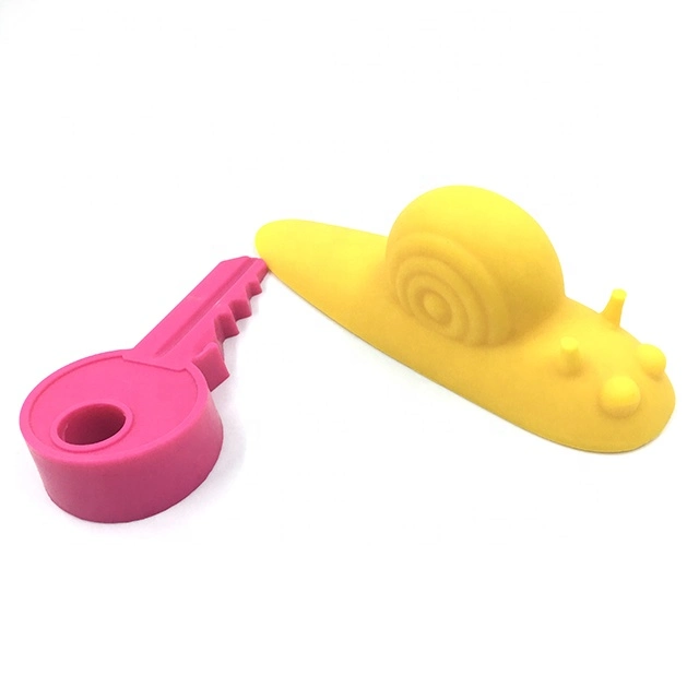 Customized Wholesale New Magnetic Door Stopper in Stock Key-Shaped Soft Silicone Door Stop
