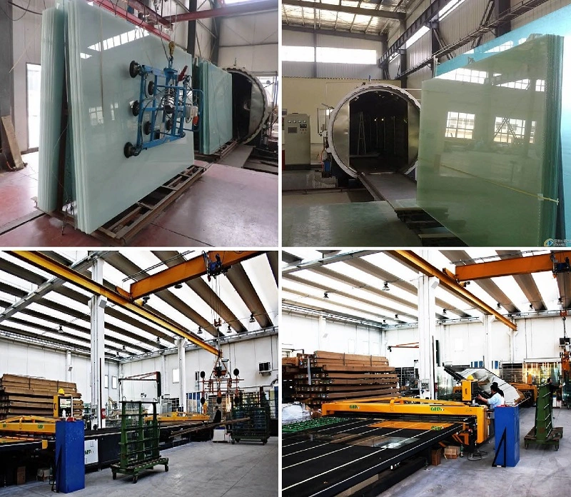 Factory Sale 8.38mm-54.08 mm Laminated Tempered Glass Manufacturer Curved Bent Laminating Toughened Glass