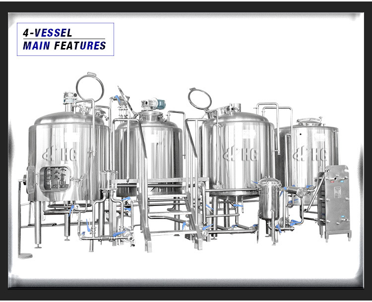 Beer Brewery Brewing Conical Fermenter Beer Brewing Equipment Conical Beer Fermenter 1000L 20bbl 2000L Turnkey Project of Brewery