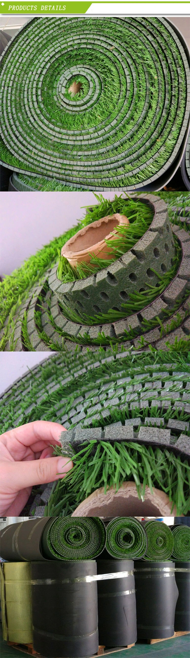Artificial Grass Football Turf XPE Foam Carpet with Shock Absorption and Waterproof