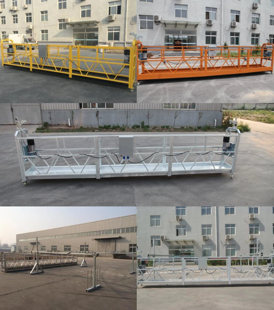 Building Cleaning Cradle System/Suspended Gondola Platform/ Aluminum Colombia Hanging Scaffolding for Rental