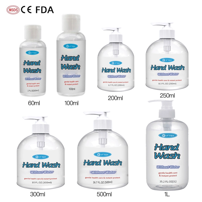 OEM Customized Logo Peach Scent Alcohol Waterless Antibacterial Gel Hand Sanitizer