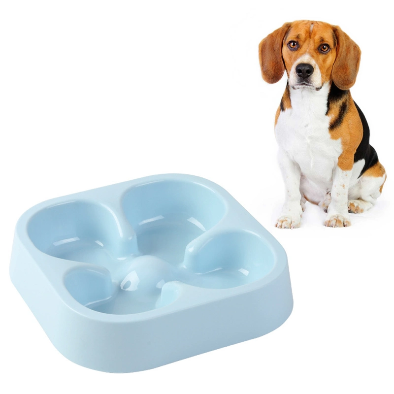 1PC Dog Pet Bowl Slow Feeder Puppy Cat Anti Choking Eating Dish Bowl (Sky-Blue)