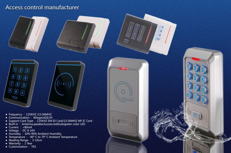 Plastic Keypad Access Control RFID Reader Access Control System