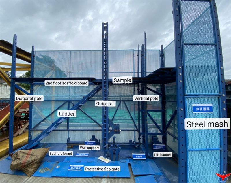 New Type High Efficiency Full Steel Self Climbing Construction Scaffold