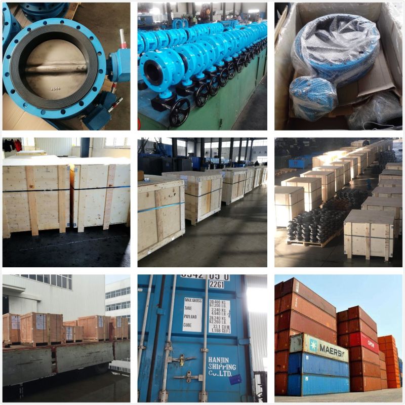 Made in Tianjin API Industrial Control Valve Flange Butterfly Valve