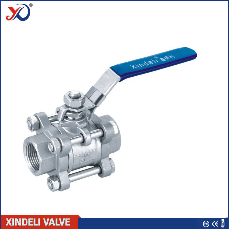 3 PC Threaded End 3000psi Ball Valve with Locking Device