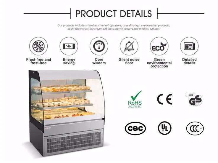 Mini Cake Display Refrigerator/Bakery Countertop Showcase/Small Pastry Cold Cooler Cabinet/Bread Fridge