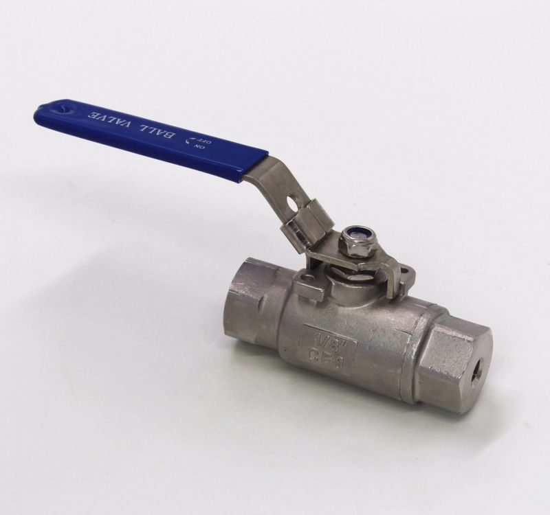1/4 Inch High Pressure Threaded SUS316 Control Two Pieces Ball Valve