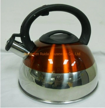 Stainless Steel Utensils From Kettle with Whistling in Kitchenware Heat Resistant Color Painting