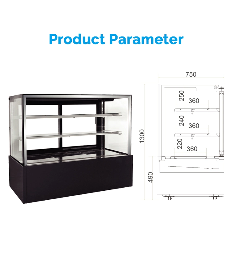 Supermarket Upright Pastry Display Cooler for Sushi Sandwich Display