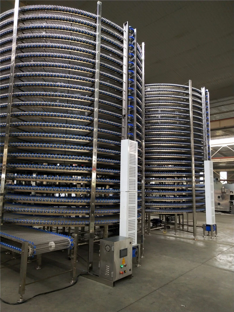 Industrial Bakery Bread Spiral Cooling Tower Conveyor Machine for Food Baking
