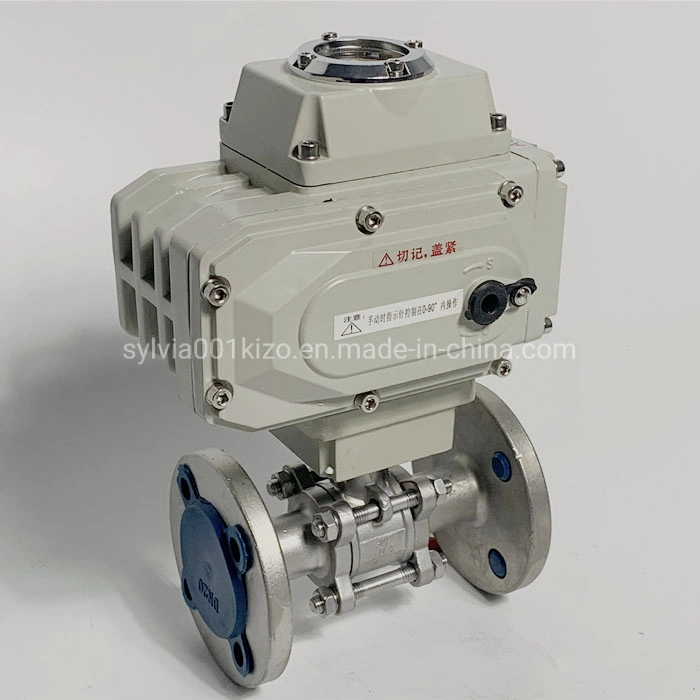 Stainless Steel Flanged Motorized Electric Ball Valve
