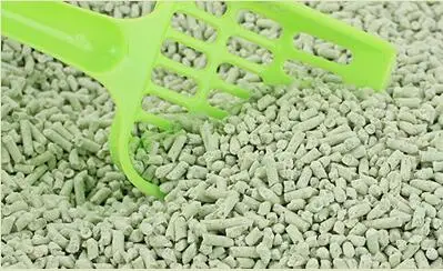 Green Tea Tofu Cat Litter Deodorant Cat Litter 6L Large Particles Fast Water Absorption No Dust Deodorant Sterilization