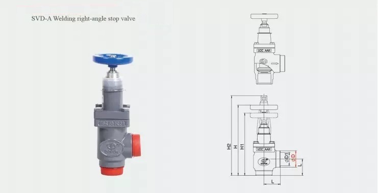 Straight Stop Valve Refrigeration Valve Svd-S DN125