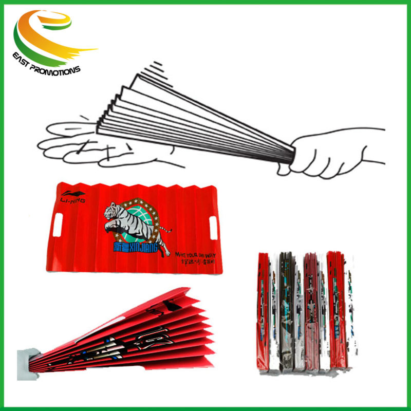 Noise Marker Folding Fan Paper Clappers Banner Hand Clappers for Sport Events