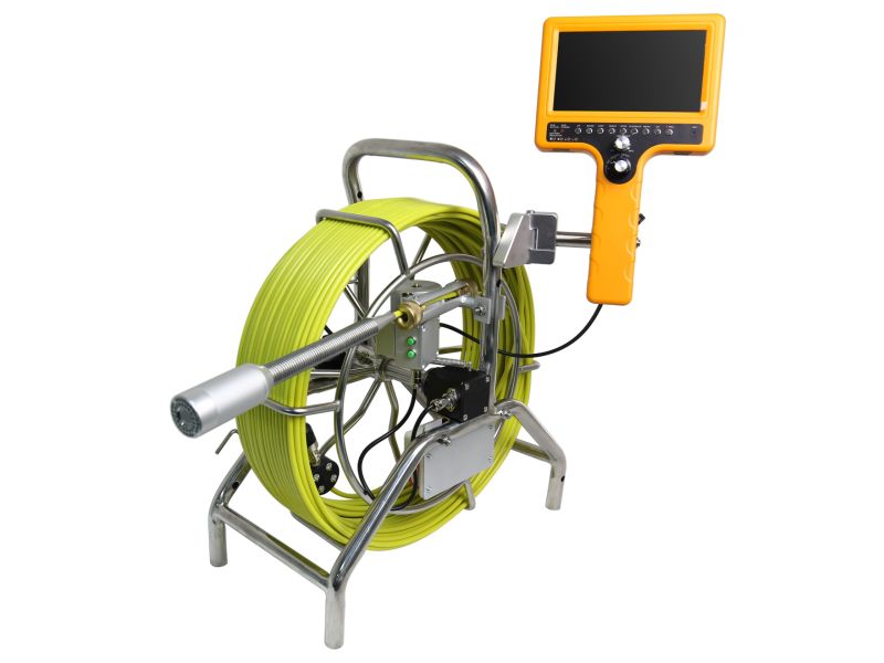 60m Push Pipe Sewer Drain Inspection Camera with DVR