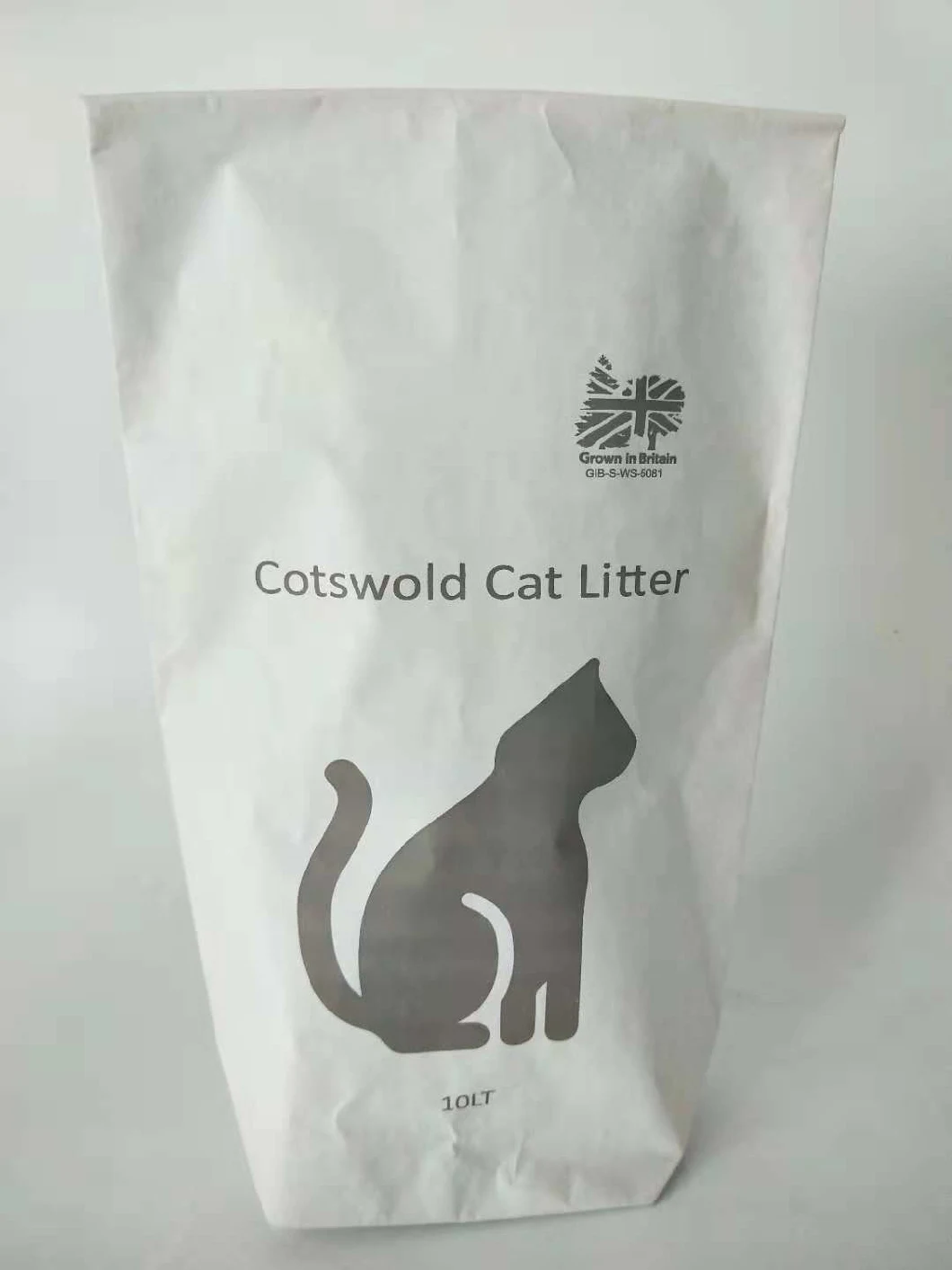 Bleached 2.5kg 3kg 5kg Kraft Paper Bags for Cat Litter