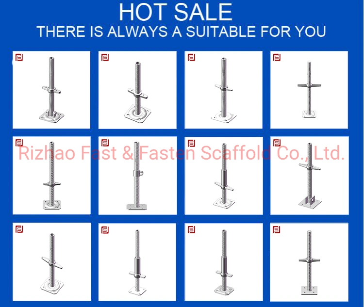 All Sizes Available Solid Base Plate Scaffold Screw Jack, Leveling Jacks