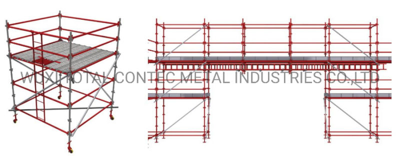 Painted South Africa Type Steel Kwikstage Scaffold