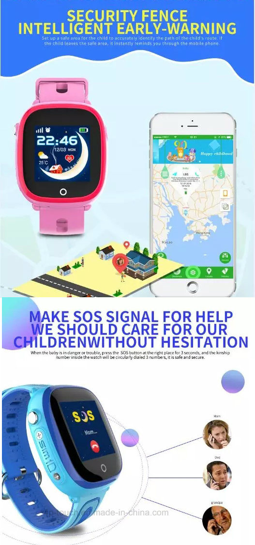Two-Way Commincation Call Kids GPS Tracking System with Waterproof Y9